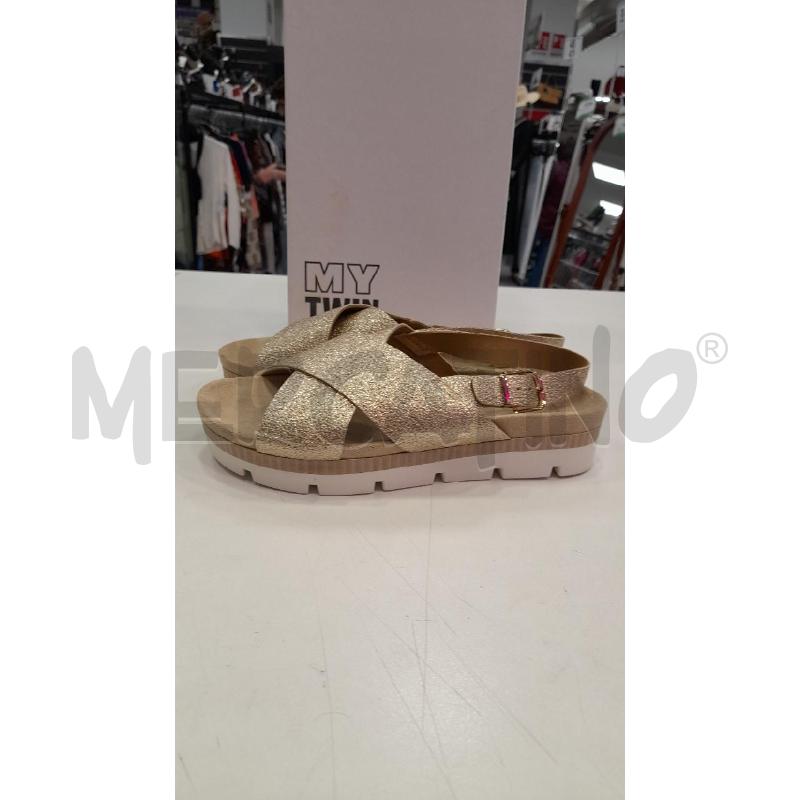 SCARPE D MY TWIN TWINSET INCROCIO DOR METAL SCAT  | Mercatino dell'Usato Roma viale tirreno 2