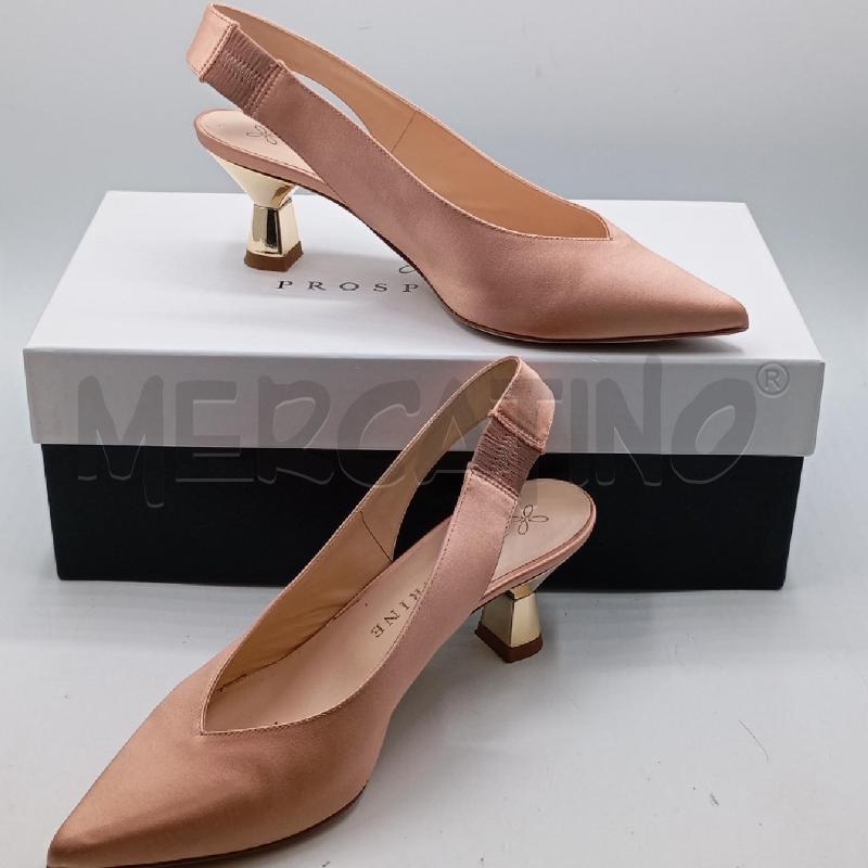 SCARPE D PROSPERINE SATIN RS CHAMPAGNE SCAT | Mercatino dell'Usato Roma viale tirreno 4