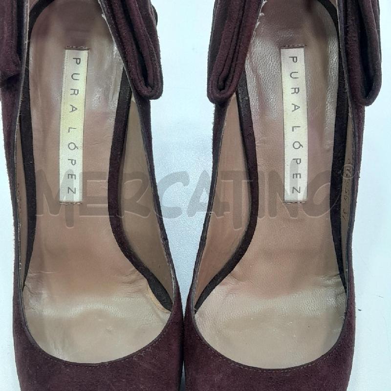 SCARPE D PURA LOPEZ BORDEAUX SCAM FIOCCO RETRO | Mercatino dell'Usato Roma viale tirreno 4