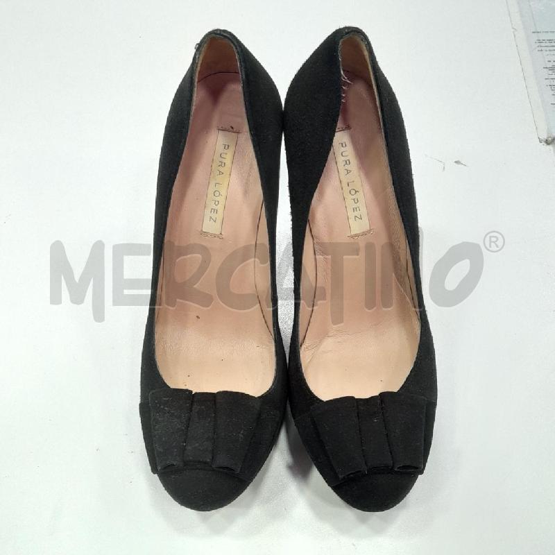 SCARPE D PURA LOPEZ NE SCAM FIOCCO PUNTA  | Mercatino dell'Usato Roma viale tirreno 1