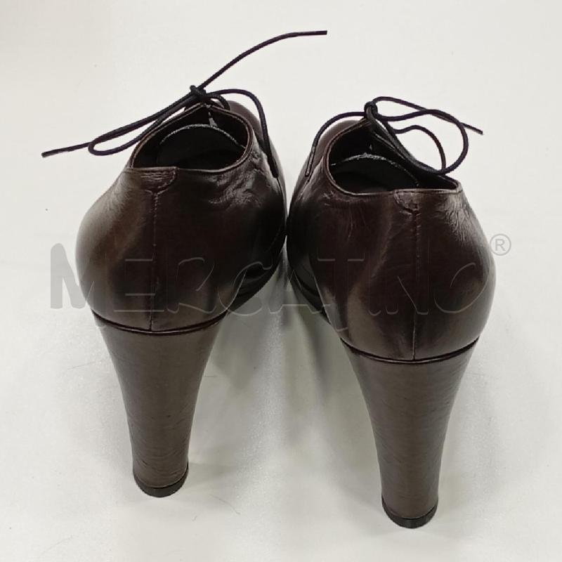 SCARPE D ROBERTA DEL CARLO STRINGATE TACCO COLOR MORO SCAT | Mercatino dell'Usato Roma viale tirreno 3