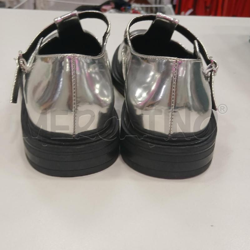 SCARPE D TOSCABLU ARGENTATO CHIUSURA CUORE | Mercatino dell'Usato Roma viale tirreno 3
