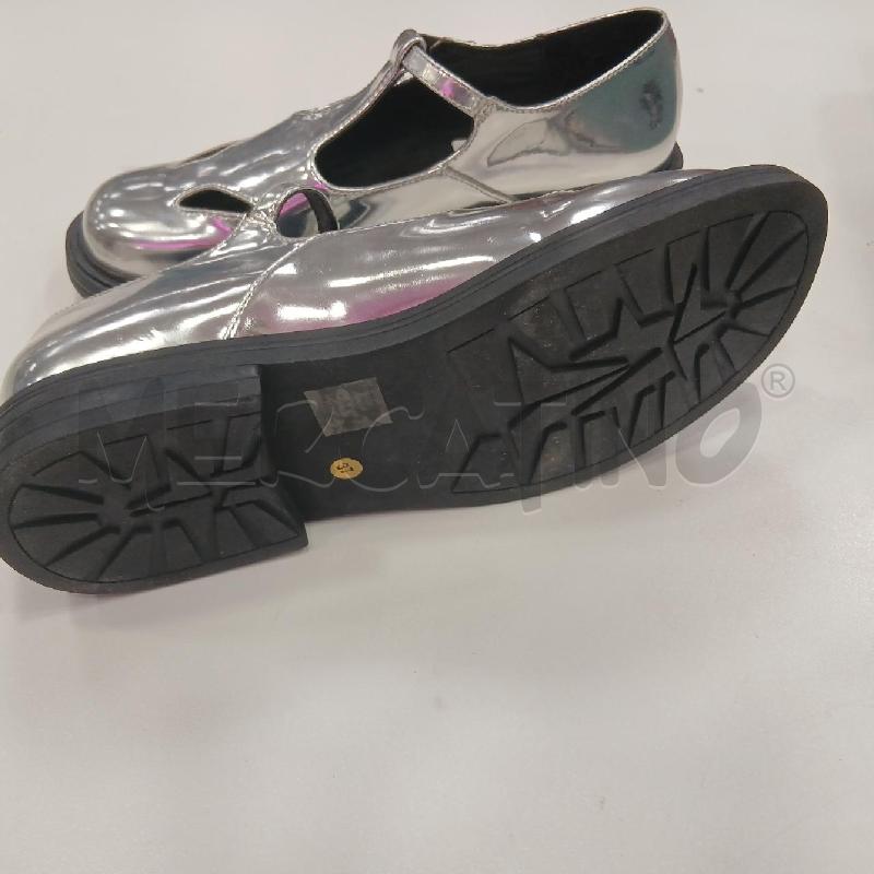 SCARPE D TOSCABLU ARGENTATO CHIUSURA CUORE | Mercatino dell'Usato Roma viale tirreno 5