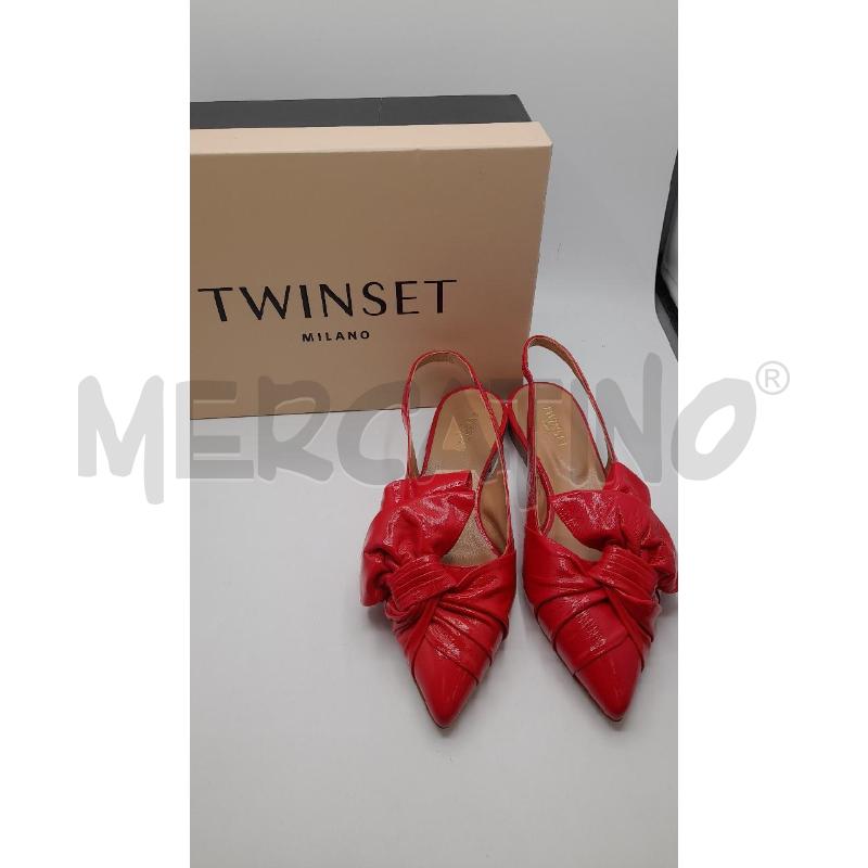 SCARPE D TWINSET FUCSIA FIOCCO LUCIDE SCAT | Mercatino dell'Usato Roma viale tirreno 1