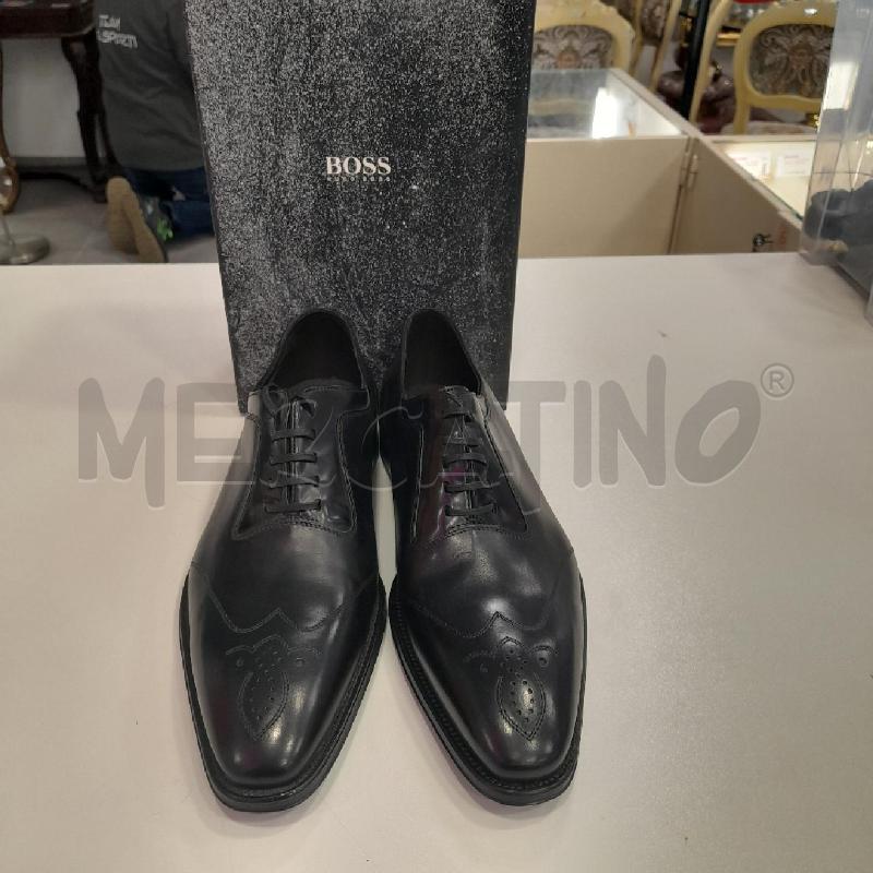 SCARPE U HUGO BOSS NE STRINGATE PUNTA CUCITURE SCAT  | Mercatino dell'Usato Roma viale tirreno 1