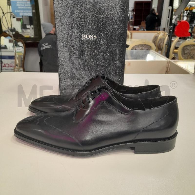 SCARPE U HUGO BOSS NE STRINGATE PUNTA CUCITURE SCAT  | Mercatino dell'Usato Roma viale tirreno 3