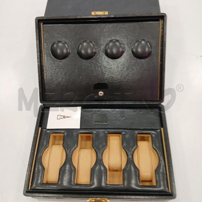 SCATOLA DEL TEMPO ASTUCCIO 8 OROLOGI NERO | Mercatino dell'Usato Roma viale tirreno 3