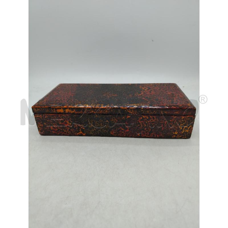 SCATOLA LACCATA LEGNO DECORATA | Mercatino dell'Usato Roma viale tirreno 1