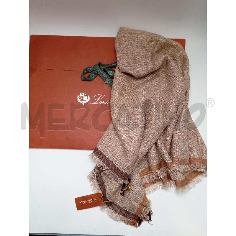 SCIARPA LORO PIANA BEIGE KASHMIR&SETA +SCAT  | Mercatino dell'Usato Roma viale tirreno 1