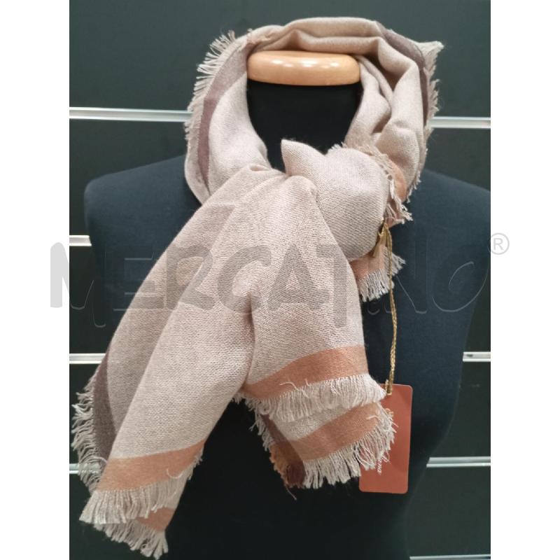 SCIARPA LORO PIANA BEIGE KASHMIR&SETA +SCAT  | Mercatino dell'Usato Roma viale tirreno 3