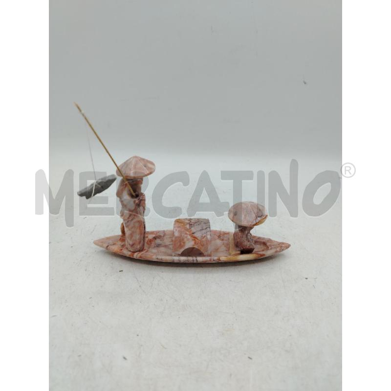 SCULTURA COPPIA IN BARCA ASIATICA | Mercatino dell'Usato Roma viale tirreno 2