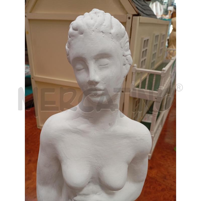 SCULTURA GESSO BUSTO NUDO DONNA | Mercatino dell'Usato Roma viale tirreno 2