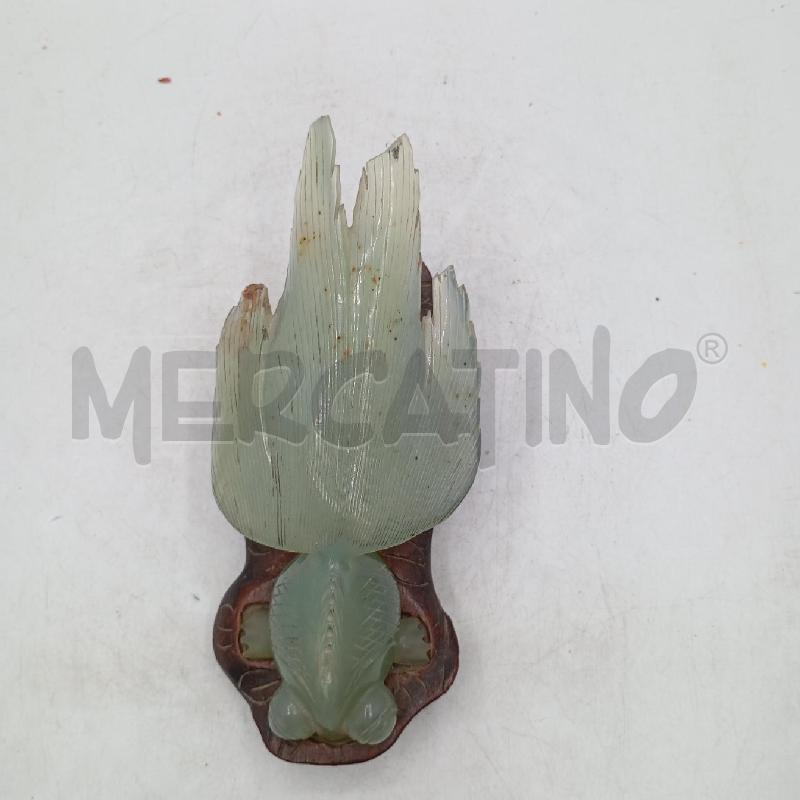 SCULTURA PESCE IN GIADA DA RIV | Mercatino dell'Usato Roma viale tirreno 3
