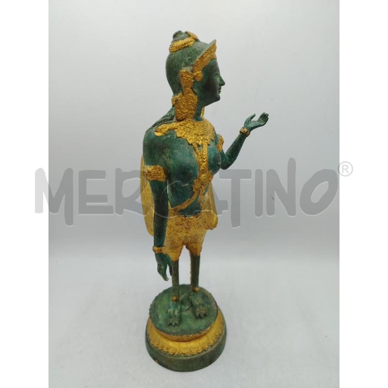 SCULTURA TAILANDESE VERDE ORO | Mercatino dell'Usato Roma viale tirreno 2