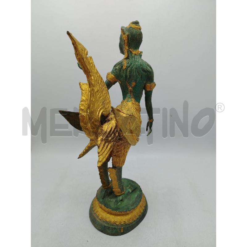 SCULTURA TAILANDESE VERDE ORO | Mercatino dell'Usato Roma viale tirreno 3