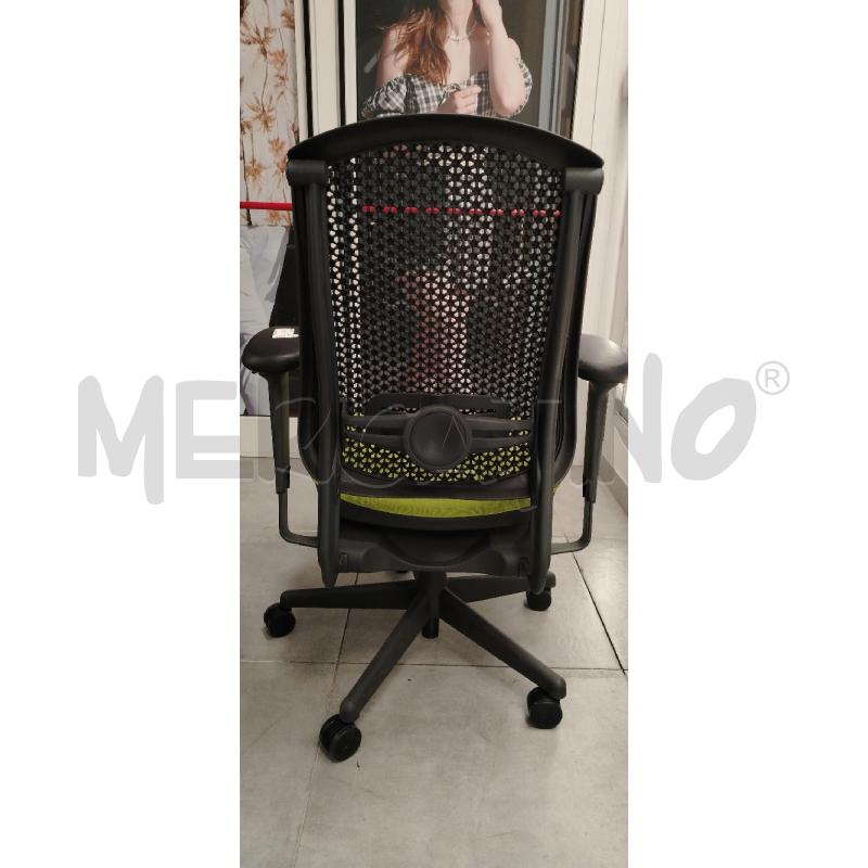 SEDIA DA UFFICIO HERMANMILLER SEDUTA VERDE | Mercatino dell'Usato Roma viale tirreno 3