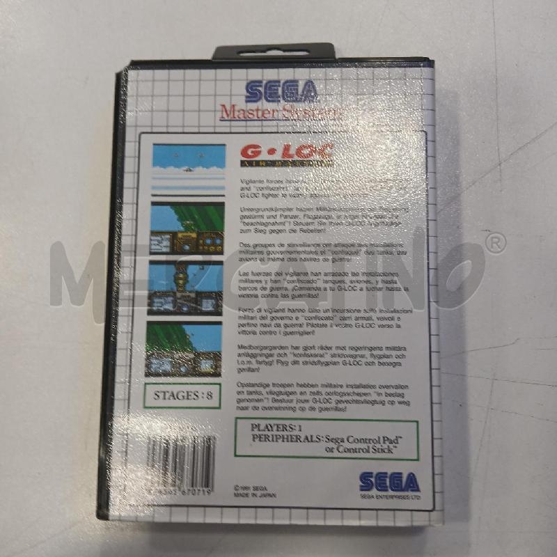SEGA MASTER SYSTEM G-LOC AIR BATTLE COMPLETO | Mercatino dell'Usato Roma viale tirreno 2