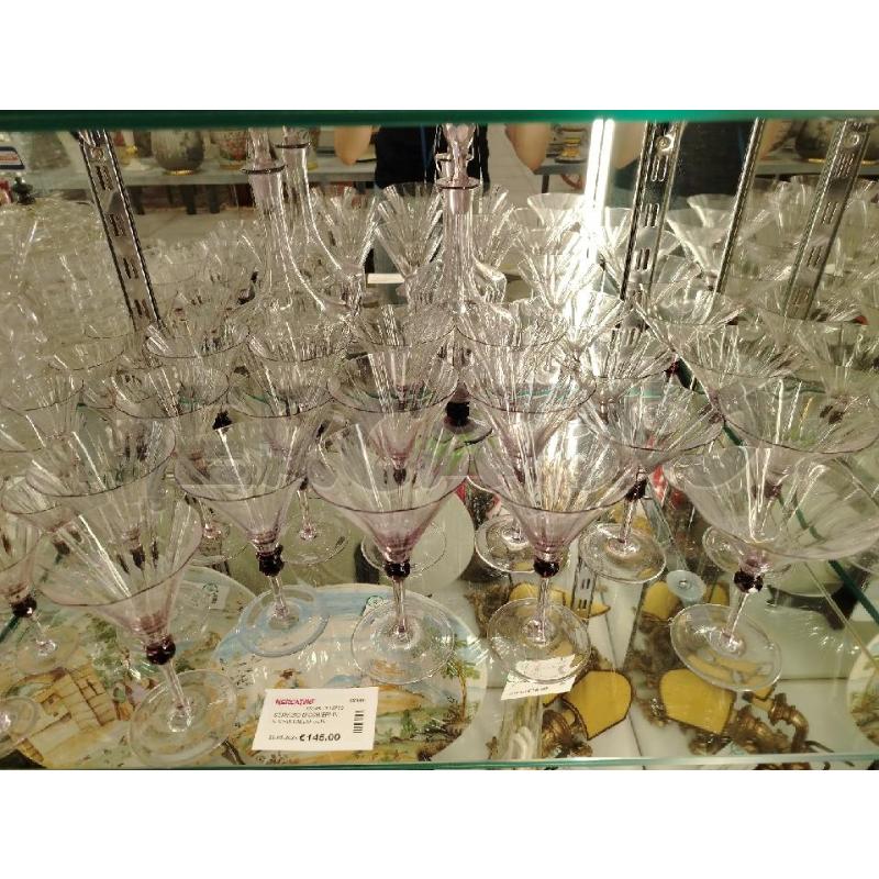 SERVIZIO BICCHIERI INC CRISTALLO GLIC RUBN VENTRALE | Mercatino dell'Usato Roma viale tirreno 1