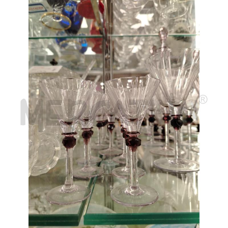 SERVIZIO BICCHIERI INC CRISTALLO GLIC RUBN VENTRALE | Mercatino dell'Usato Roma viale tirreno 2