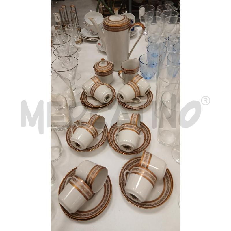 SERVIZIO CAFFÈ BAVARIA ANNI 60 FASCIA DORATA  | Mercatino dell'Usato Roma viale tirreno 1