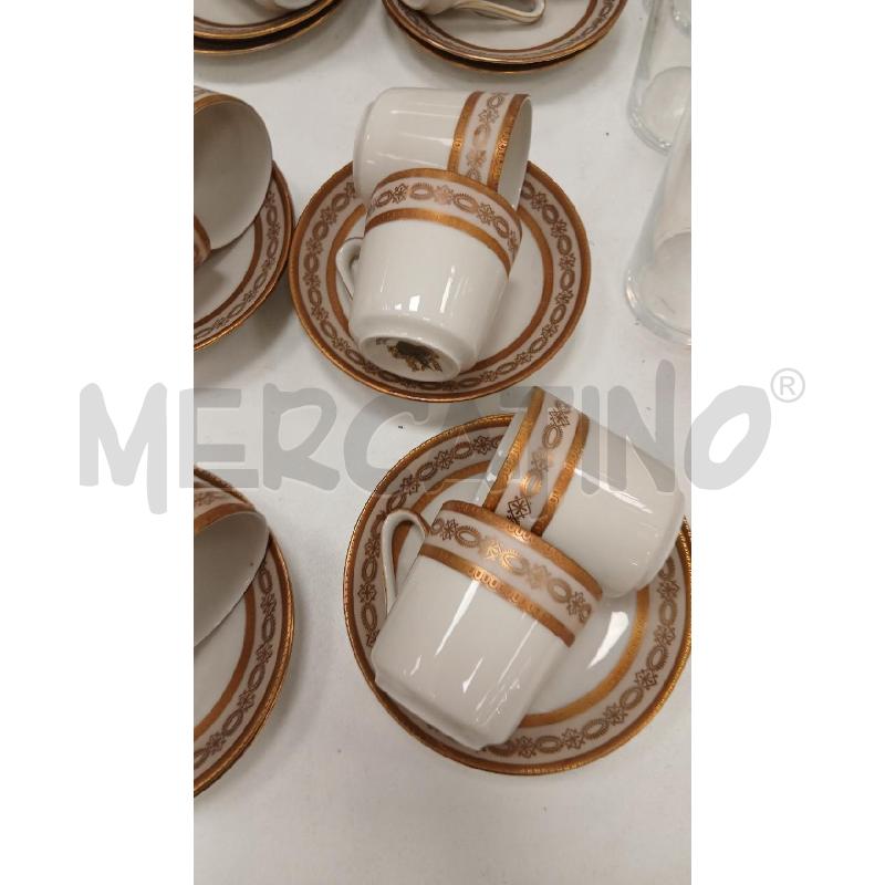 SERVIZIO CAFFÈ BAVARIA ANNI 60 FASCIA DORATA  | Mercatino dell'Usato Roma viale tirreno 2