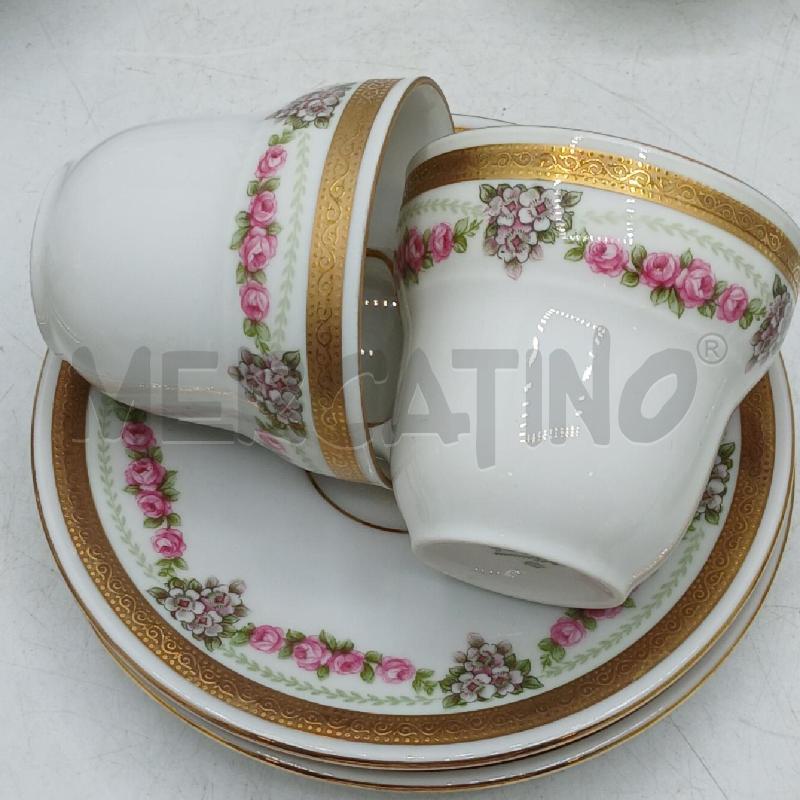 SERVIZIO CAFFÈ BAVARIA RIGO DORO FIORI ROSA | Mercatino dell'Usato Roma viale tirreno 2