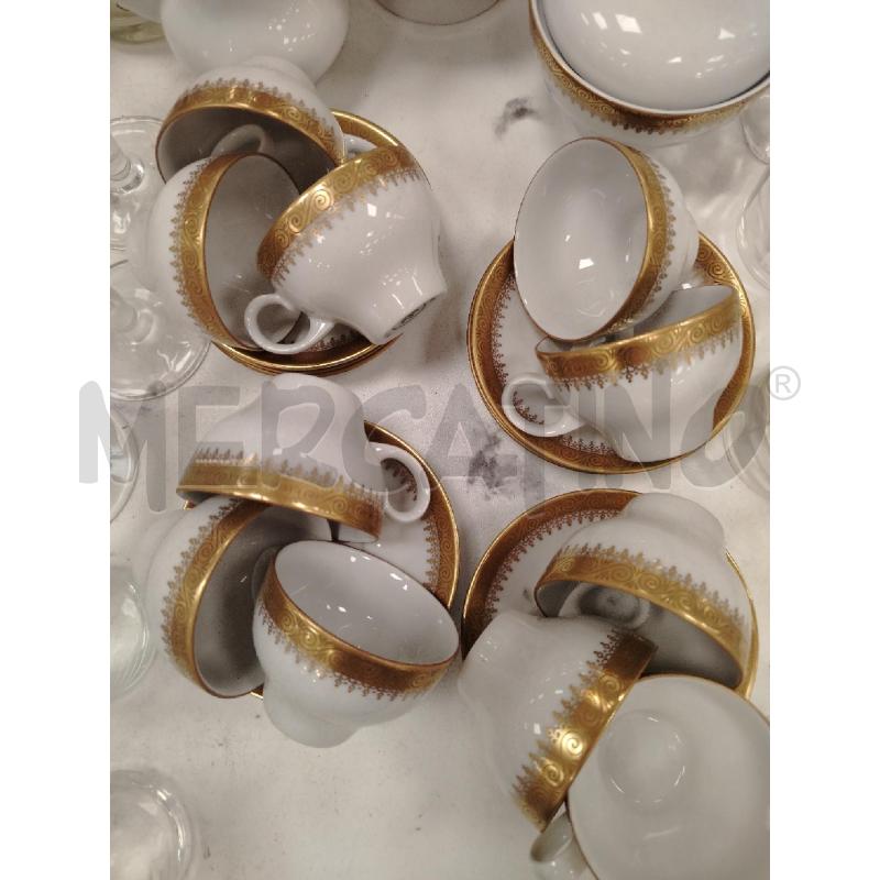 SERVIZIO CAFFÈ INCOMPLETO  KAHLA FASCIA ORO | Mercatino dell'Usato Roma viale tirreno 2