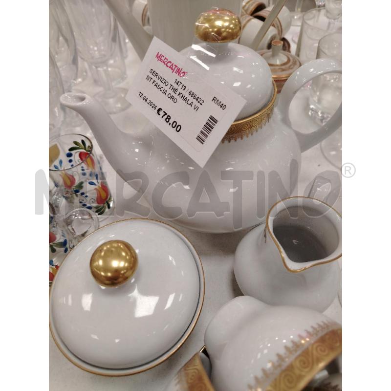 SERVIZIO THÈ KHALA VINT FASCIA ORO | Mercatino dell'Usato Roma viale tirreno 2