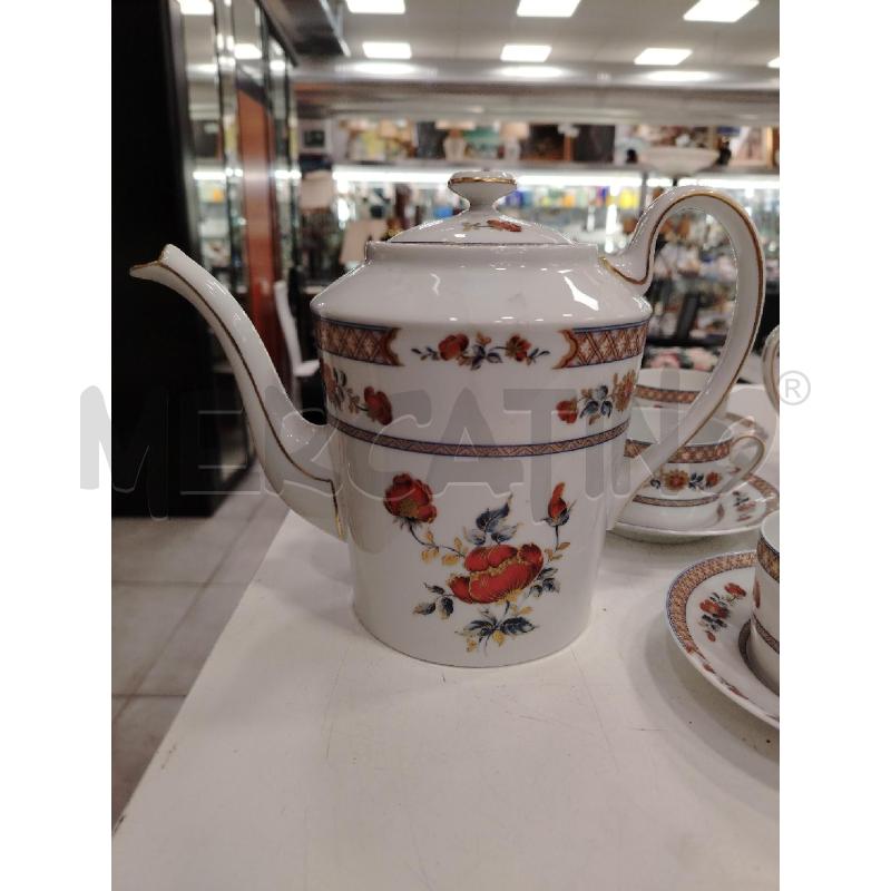 SERVIZIO THÈ LIMOGES 9 PZ FIORI DECORATI | Mercatino dell'Usato Roma viale tirreno 3
