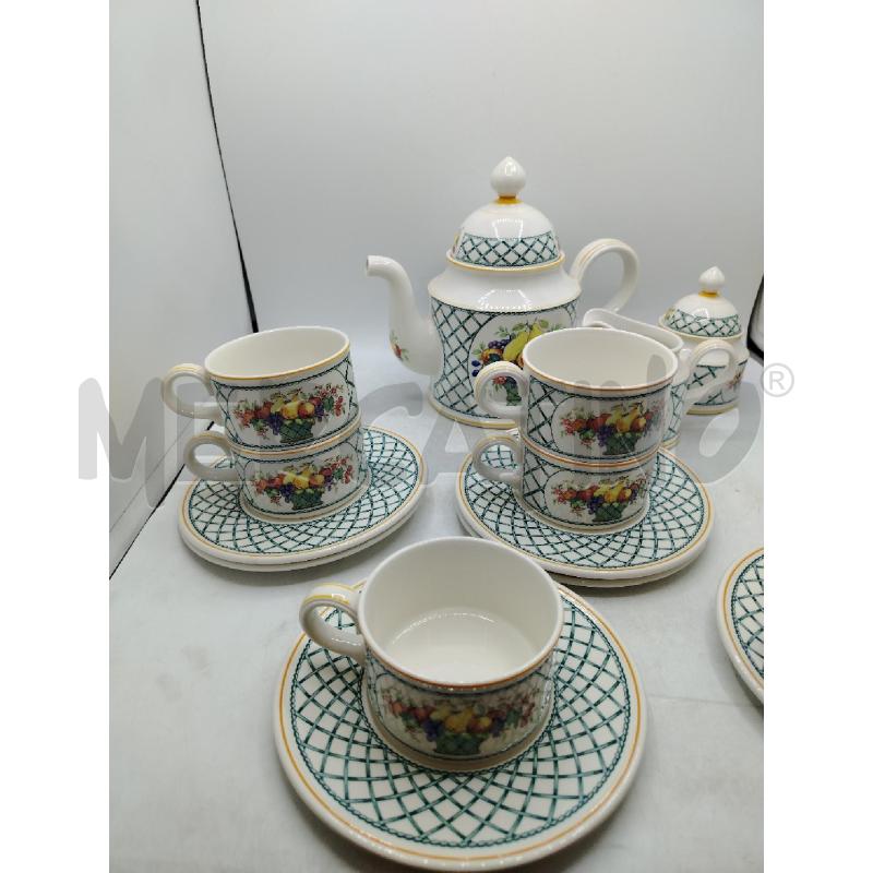 SERVIZIO THÈ VILLEROY BOCH MODELLO BASKET | Mercatino dell'Usato Roma viale tirreno 2