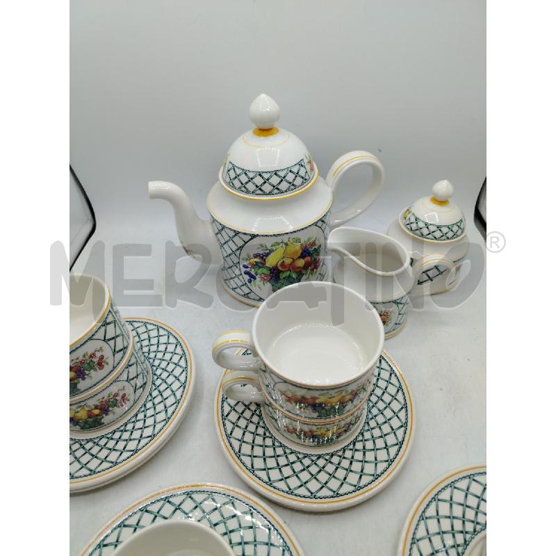 SERVIZIO THÈ VILLEROY BOCH MODELLO BASKET | Mercatino dell'Usato Roma viale tirreno 4