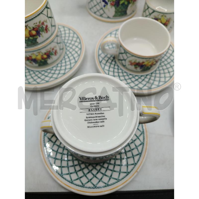 SERVIZIO THÈ VILLEROY BOCH MODELLO BASKET | Mercatino dell'Usato Roma viale tirreno 5