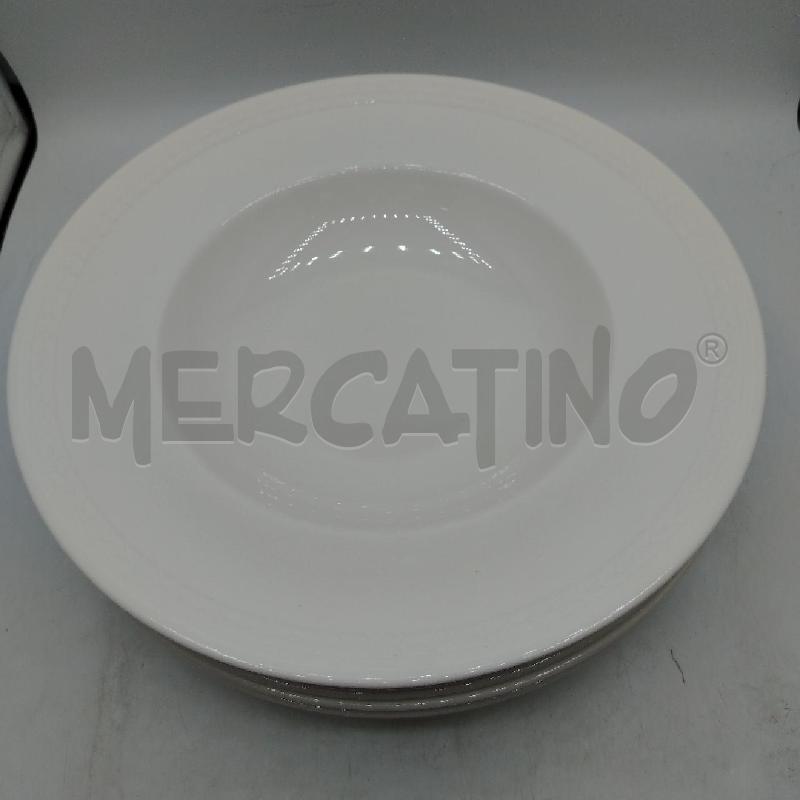 SET 6 PIATTI VILLEROY BOCH BIANCHI | Mercatino dell'Usato Roma viale tirreno 1