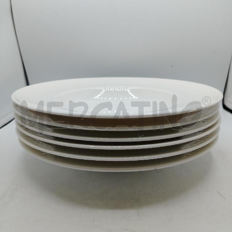 SET 6 PIATTI VILLEROY BOCH BIANCHI | Mercatino dell'Usato Roma viale tirreno 2