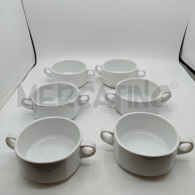 SET 6 TAZZE CONSOMMÈ ROSENTHAL | Mercatino dell'Usato Roma viale tirreno 1