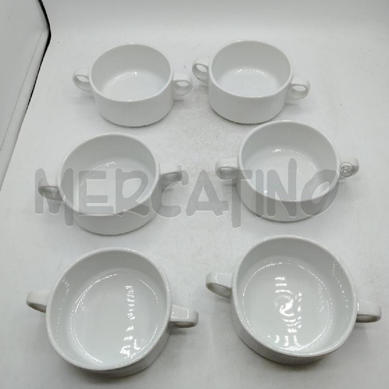 SET 6 TAZZE CONSOMMÈ ROSENTHAL | Mercatino dell'Usato Roma viale tirreno 2