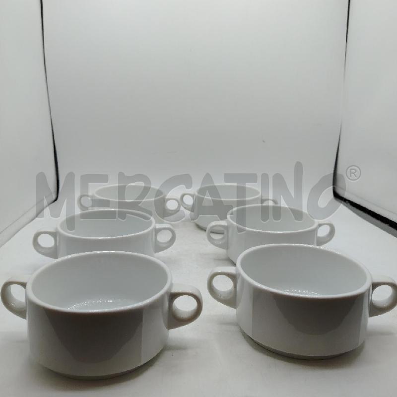 SET 6 TAZZE CONSOMMÈ ROSENTHAL | Mercatino dell'Usato Roma viale tirreno 3