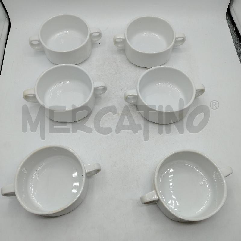 SET 6 TAZZE CONSOMMÈ ROSENTHAL | Mercatino dell'Usato Roma viale tirreno 2