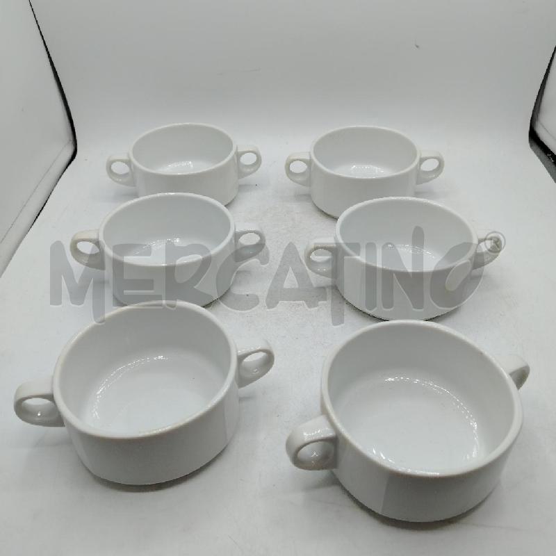 SET 6 TAZZE CONSOMMÈ ROSENTHAL | Mercatino dell'Usato Roma viale tirreno 4