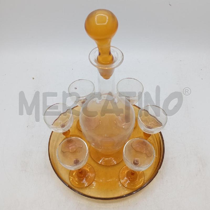 SET LIQUORE LIBERTY VETRO AMBRATO | Mercatino dell'Usato Roma viale tirreno 1
