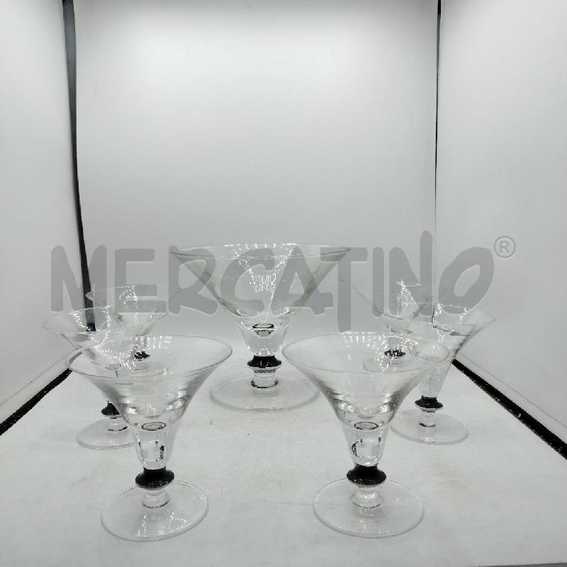 SET MACEDONIA CRISTALLO D'AMBROSIO DEC NERO | Mercatino dell'Usato Roma viale tirreno 2