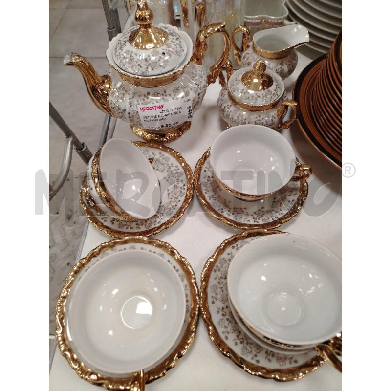 SET THÈ BAVARIA INC DEC FIORI ORO | Mercatino dell'Usato Roma viale tirreno 1