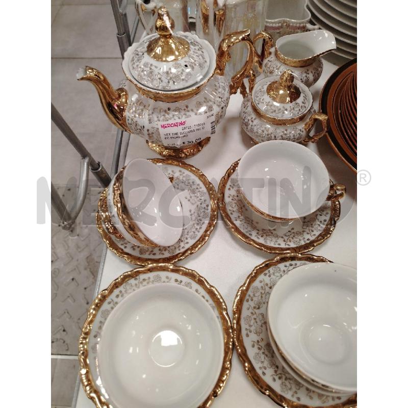 SET THÈ BAVARIA INC DEC FIORI ORO | Mercatino dell'Usato Roma viale tirreno 3