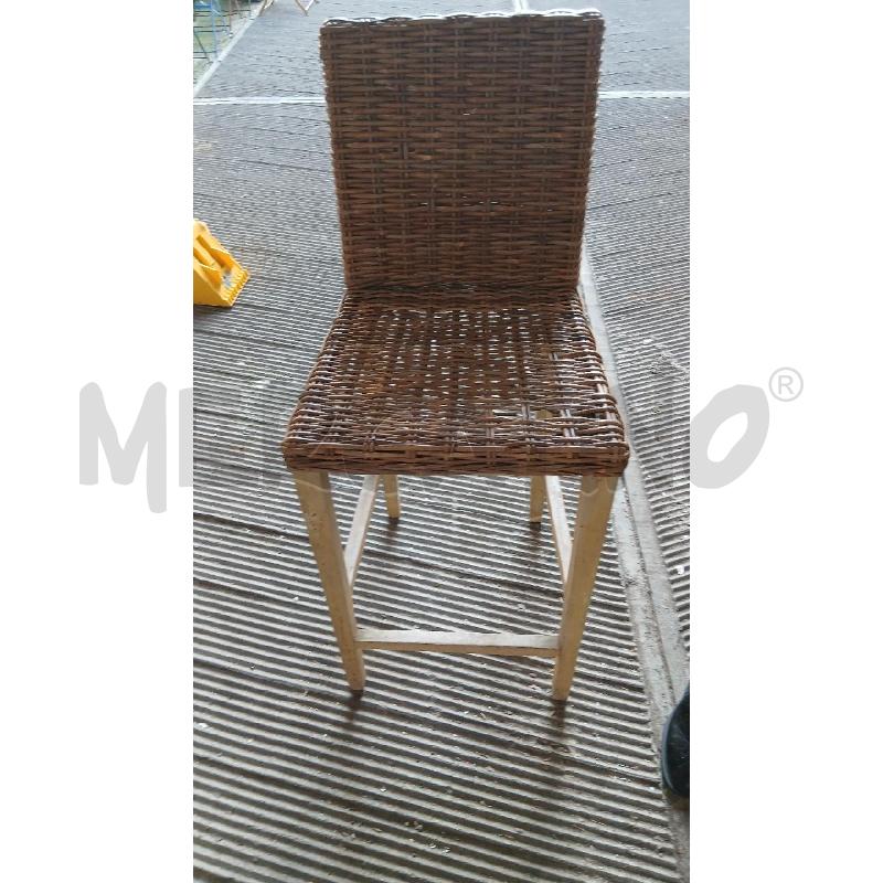 SGABELLO VIMINI ALTO | Mercatino dell'Usato Roma viale tirreno 1