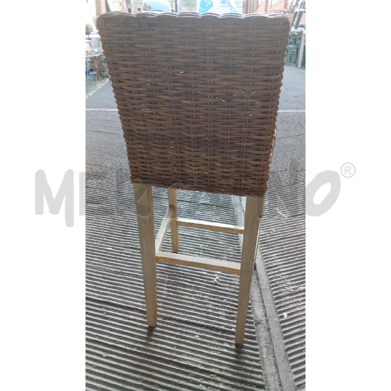 SGABELLO VIMINI ALTO | Mercatino dell'Usato Roma viale tirreno 3