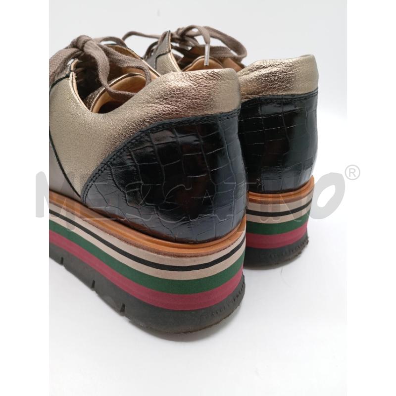 SNEAKERS D FRATELLI ROSSETTI BRONZO SUOLA PLATFOARM  | Mercatino dell'Usato Roma viale tirreno 4