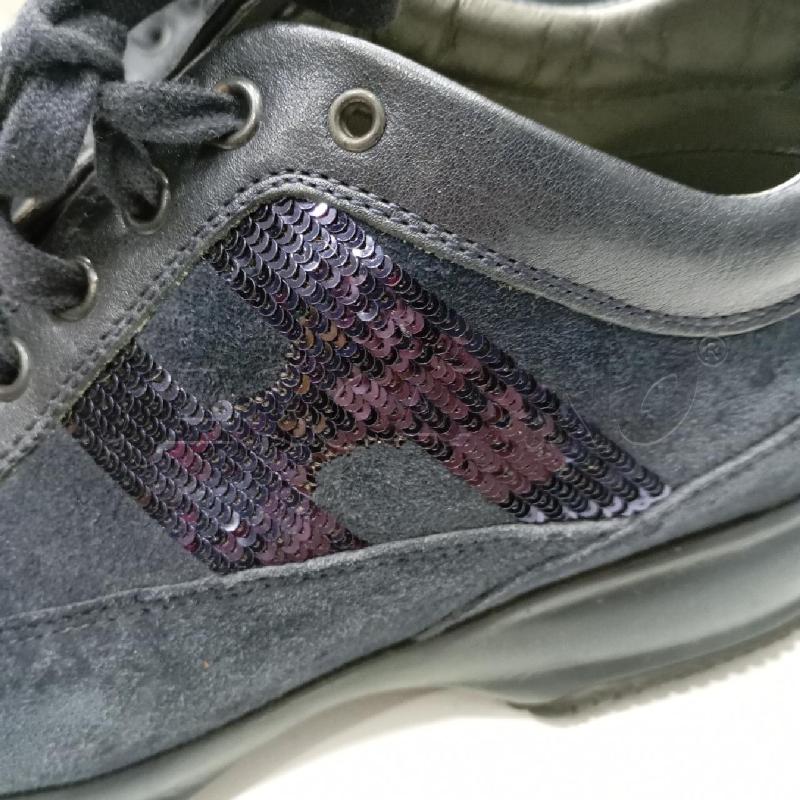 SNEAKERS D HOGAN INTERACTIVE H MICROPAILLCASCATA NERO SCATOLA | Mercatino dell'Usato Roma viale tirreno 2