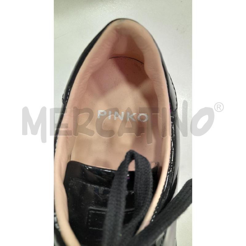 SNEAKERS D PINKO NE LUCIDE  | Mercatino dell'Usato Roma viale tirreno 4