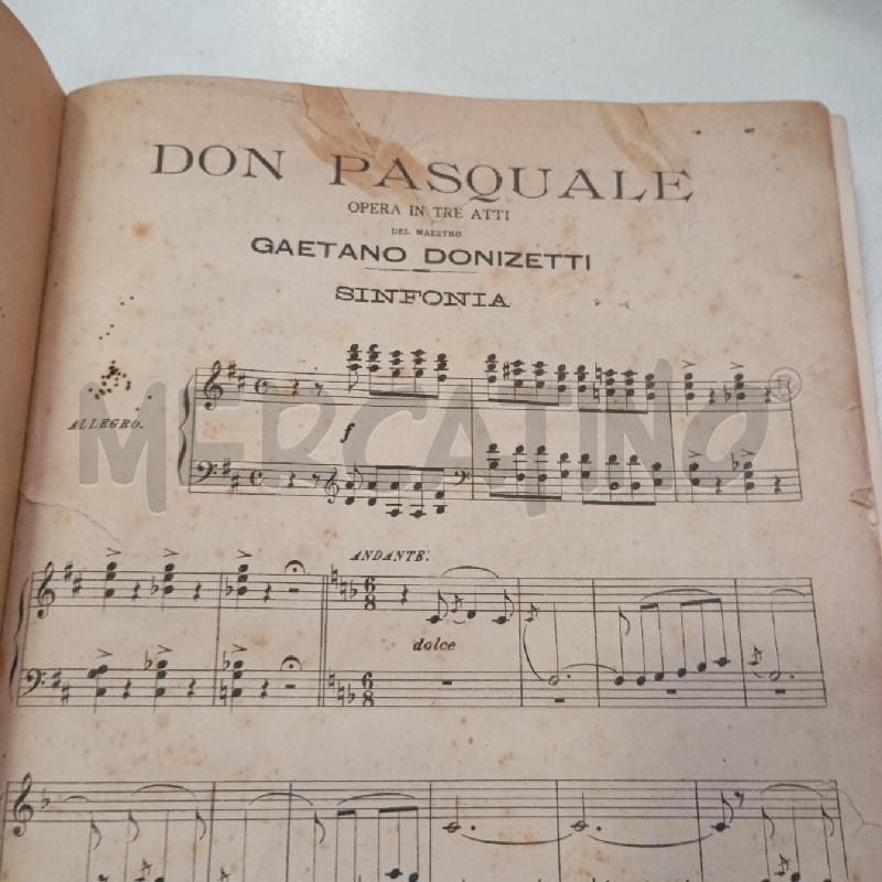 SPARTITO DON PASQUALE | Mercatino dell'Usato Roma viale tirreno 3
