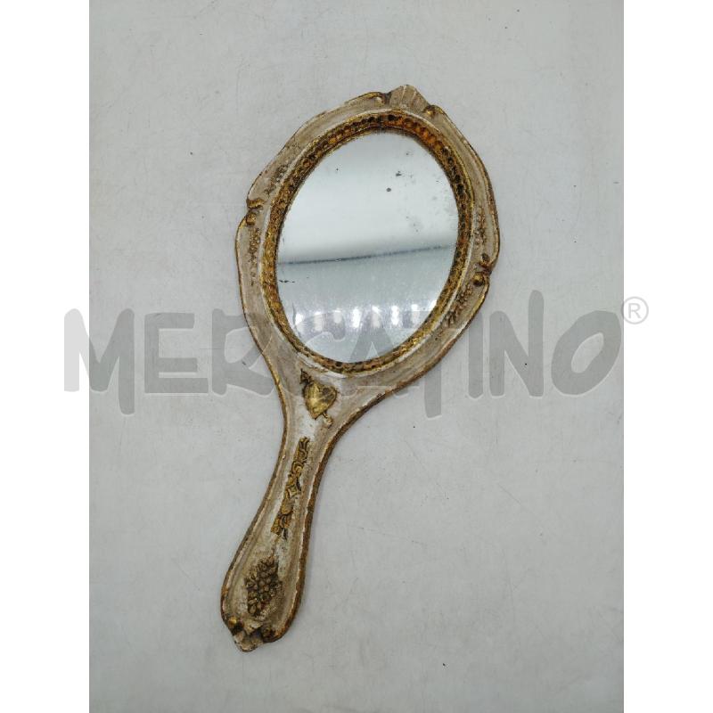 SPECCHIETTO C/LEGNO BEIGE ORO | Mercatino dell'Usato Roma viale tirreno 1